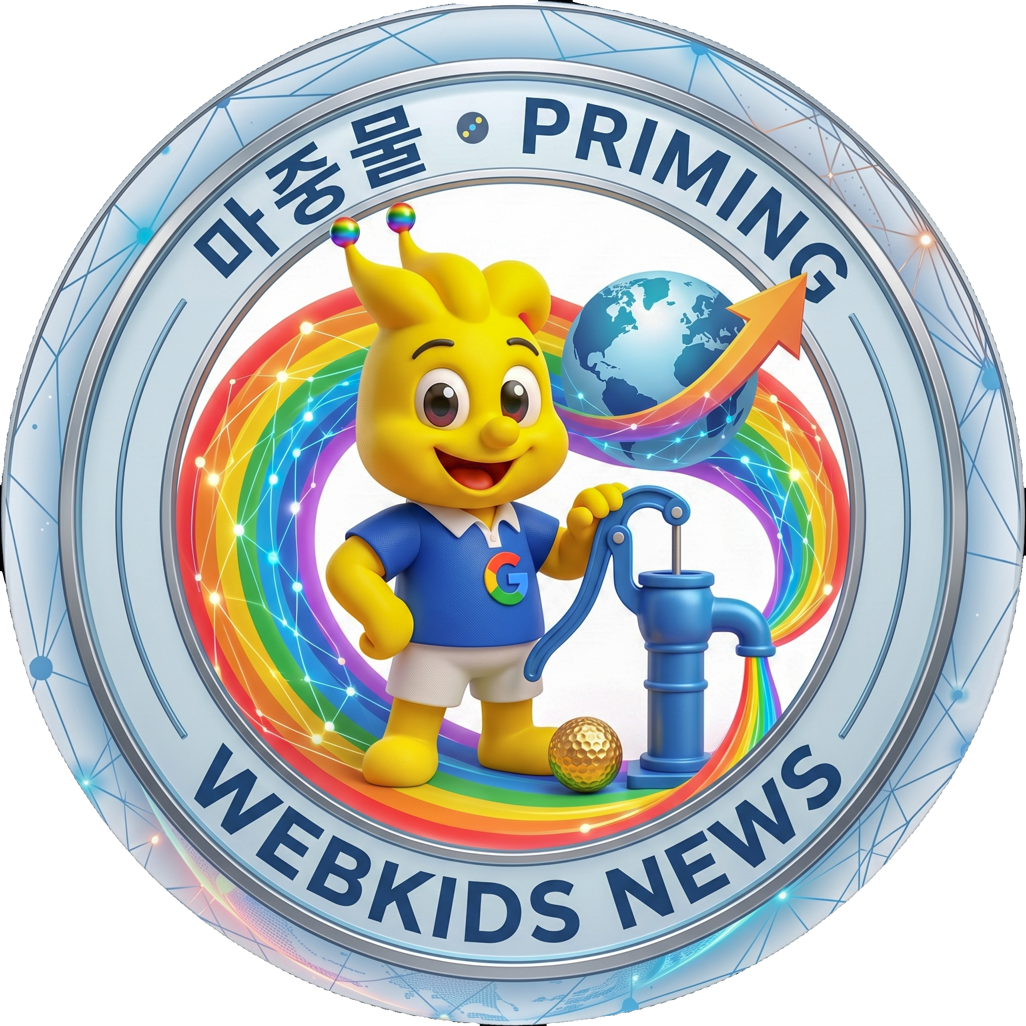 마중뭉 웹키즈뉴스 로고 단색