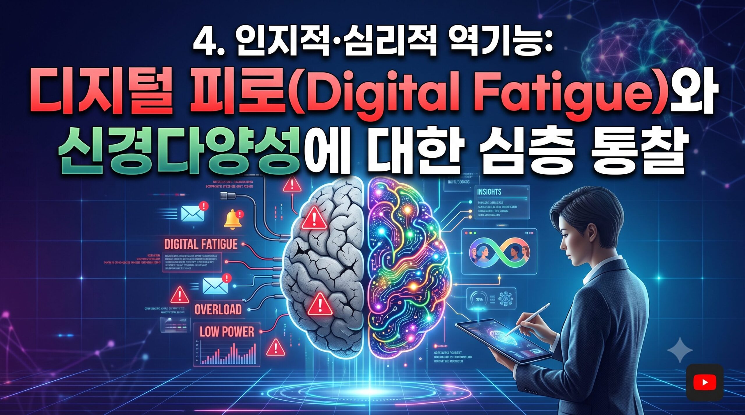 4. 인지적·심리적 역기능: 디지털 피로(Digital Fatigue)와 신경다양성에 대한 심층 통찰