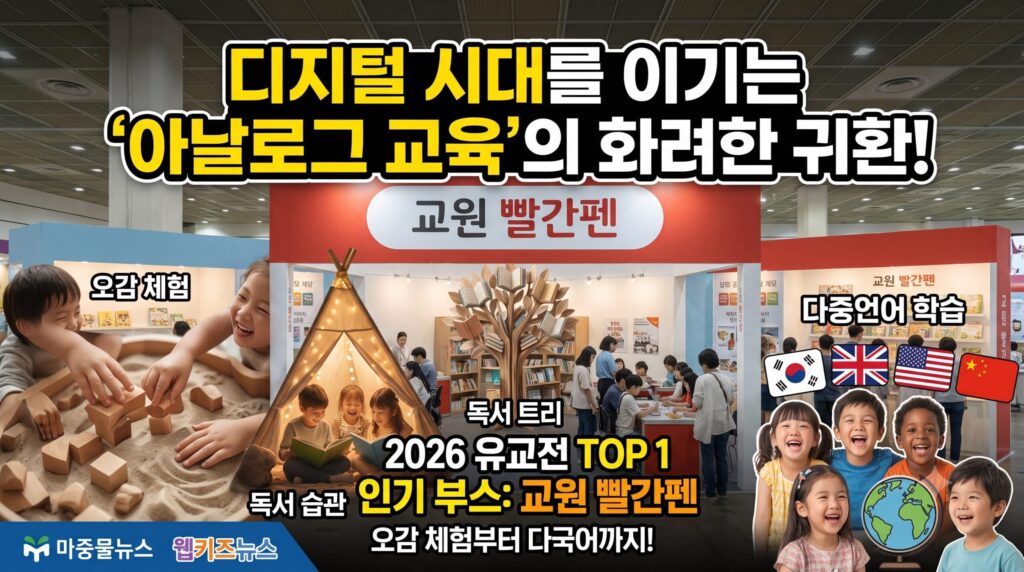 [2026 코엑스 유교전 심층분석] 교원 빨간펜, 영유아 에듀테크 놀이학습의 새로운 기준을 제시하다