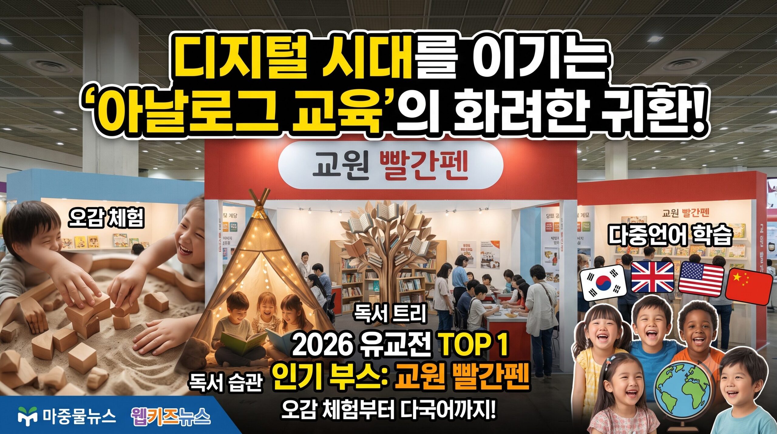 [2026 코엑스 유교전 심층분석] 교원 빨간펜, 영유아 에듀테크 놀이학습의 새로운 기준을 제시하다